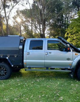 Ford F-250 5" FATBOY Snorkel & Pod Airbox with Water Washer Bottle Combo 2011 - 2017